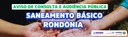 Concessão dos Serviços de Abastecimento de Água e Esgotamento Sanitário na Microrregião de Águas e Esgotos. 